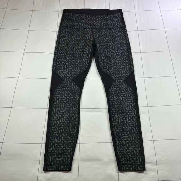Lululemon Leggings Womens 8 Running In The City 7/8 Luxtreme Heathered Net Pop - Picture 3 of 13
